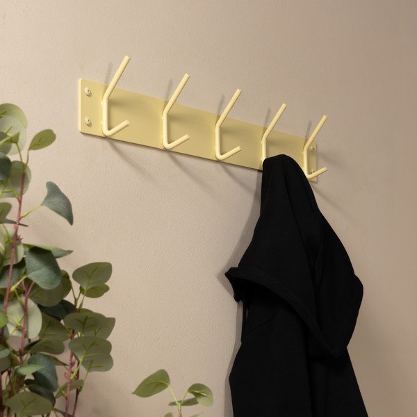 Světle žlutý ocelový nástěnný věšák 70 cm Fusion – Spinder Design-image-1