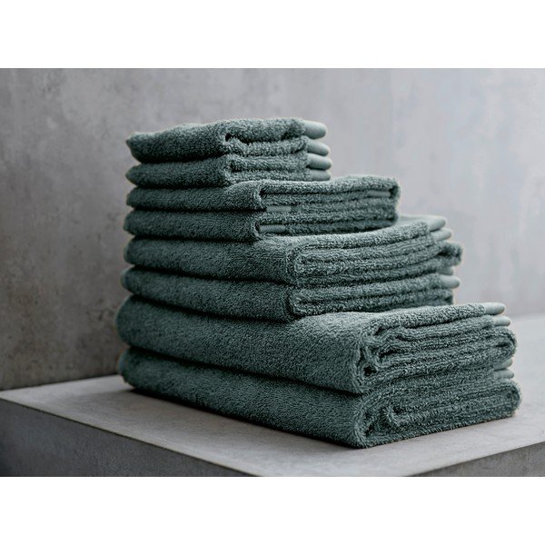 Zelený ručník z froté bavlny Södahl Leaf, 60 x 40 cm-image-1