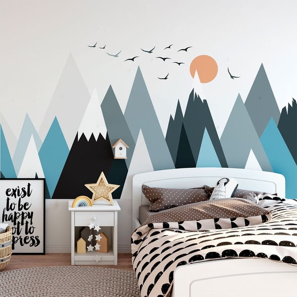 Nástěnná samolepka Ambiance Giant Kid Sticker Scandinavian Mountains Parka-image-3