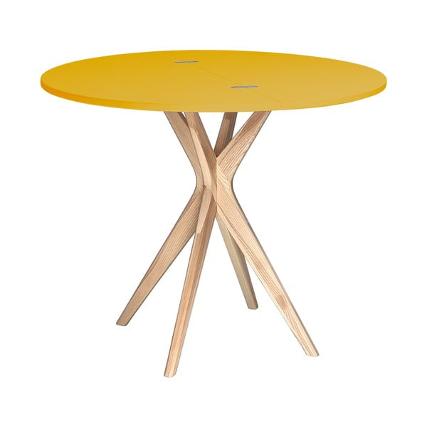 Kulatý rozkládací jídelní stůl 45x90 cm Jubi – Ragaba-image-2