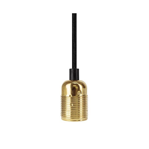 Černé pětiramenné závěsné svítidlo s detaily ve zlaté barvě Sotto Luce Uno-image-3