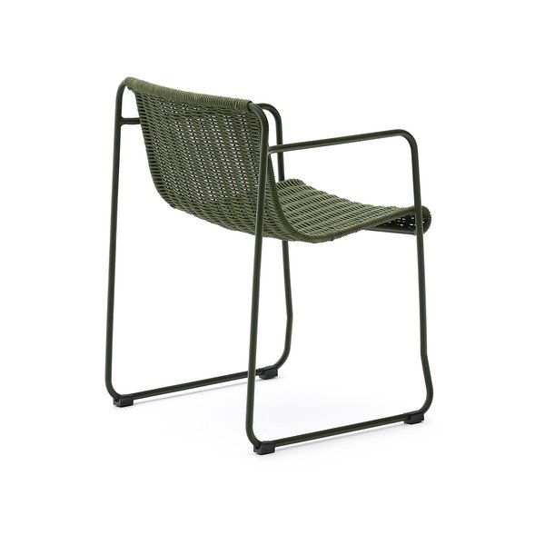 Zelená kovová zahradní židle Maurina – Kave Home-image-4
