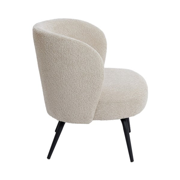 Krémové křeslo z textilie bouclé Dieyda – Light & Living-image-3