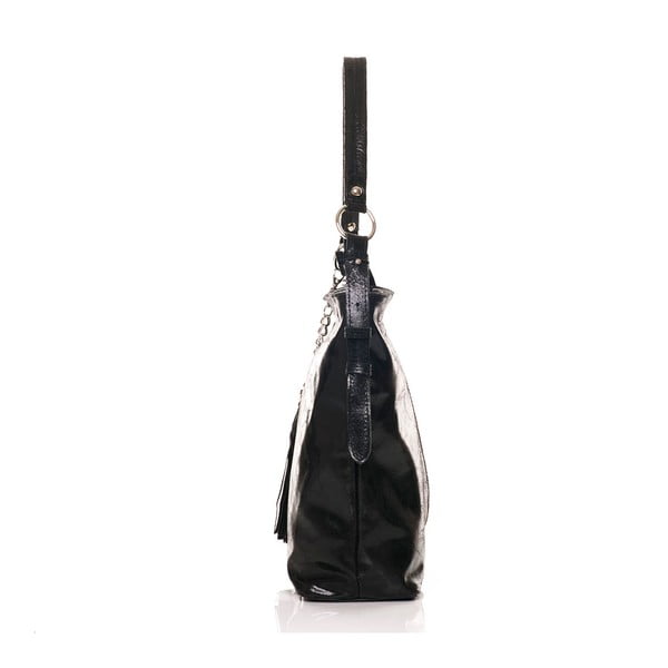 Kožená kabelka Hobo Black-image-1