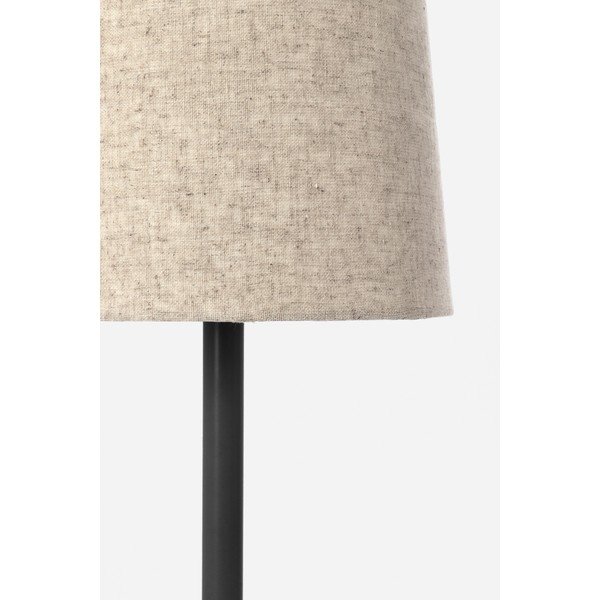 Černá/béžová kovová stolní lampa s textilním stínidlem (výška 60 cm) Assam – Bizzotto-image-2