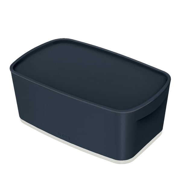 Černý úložný box s víkem MyBox - Leitz