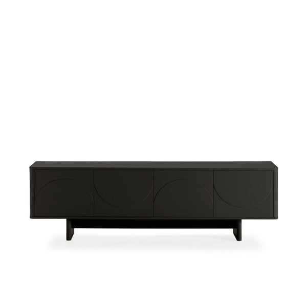 Černý TV stolek 180x55x40 cm Solei – MOME
