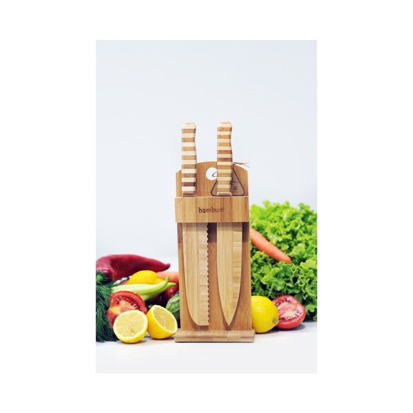 Bambusový stojan se 2 noži Bambum Chapati-image-1