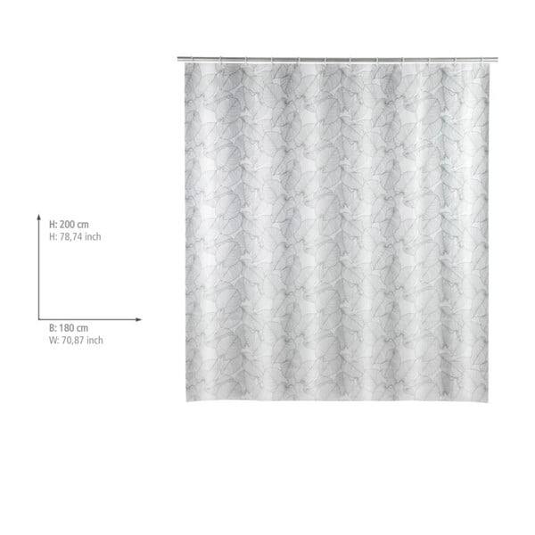Světle šedý sprchový závěs Wenko Samoa-image-1