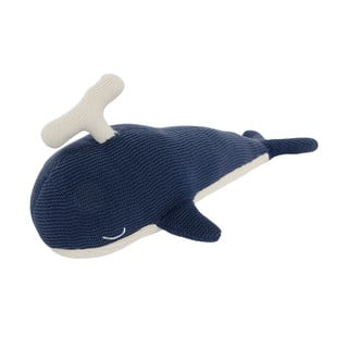 Modro-bílá mazlící hračka Kindsgut Whale