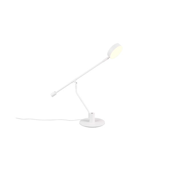 Matně bílá LED stolní lampa s ohybatelnou konstrukcí (výška 64 cm) Manduro – Trio-image-4