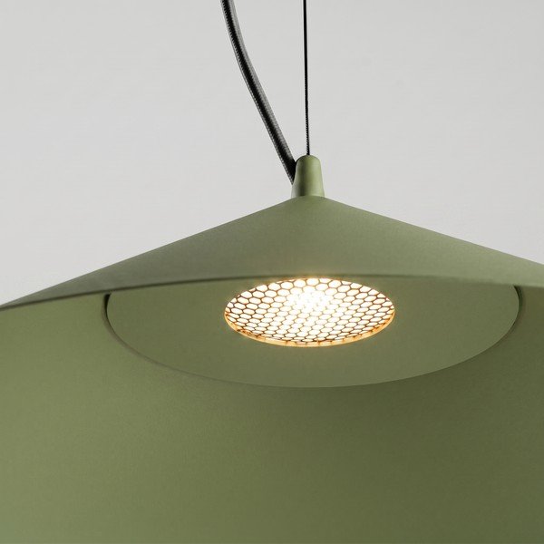 Khaki kovové LED závěsné svítidlo ø 50 cm FINT – Thoro-image-3