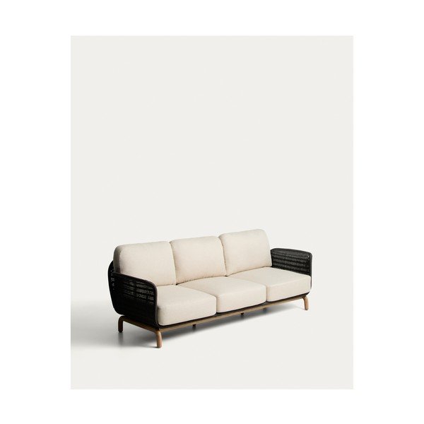 Šedá/béžová čalouněná zahradní pohovka Alipa – Kave Home-image-3