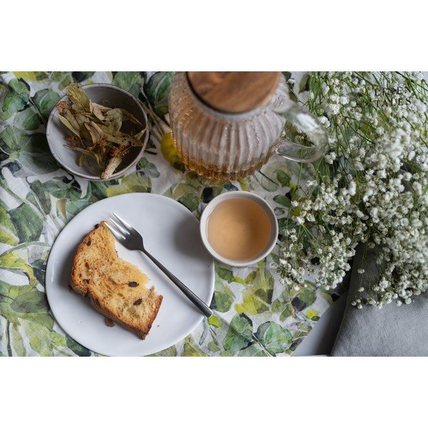 Zelené látkové podtácky v sadě 4 ks Lotus – Linen Tales-image-2