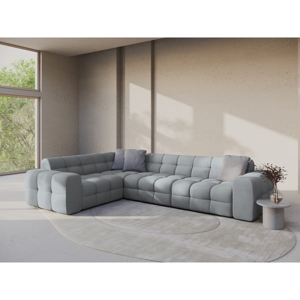 Šedá rohová pohovka (levý roh/do L) Kendal – Micadoni -image-1