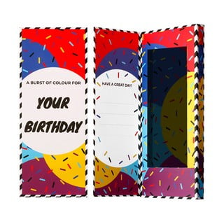 Dárková krabička na ponožky Ballonet Socks Happy Birthday Socks Card