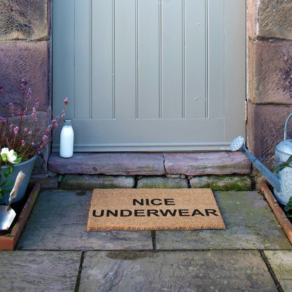 Rohožka z kokosového vlákna 40x60 cm Nice Underwear – Artsy Doormats-image-3