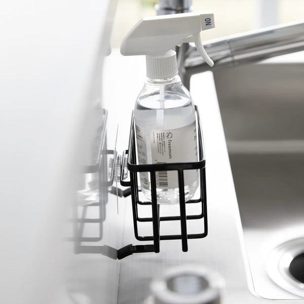 Černý kovový stojan na mycí prostředky bez vrtání Film Hook – YAMAZAKI-image-4