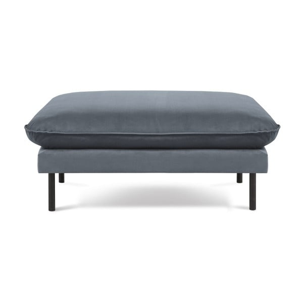 Šedá sametová podnožka Cosmopolitan Design Vienna, 100 x 80 cm-image-2