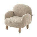 Béžové dětské křesílko z textilie bouclé Rocky – Vipack