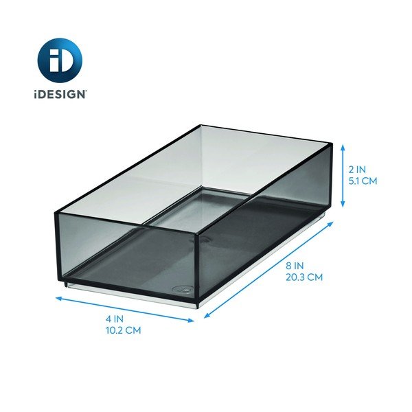 Matně černý koupelnový organizér na kosmetiku z recyklovaného plastu – iDesign-image-4