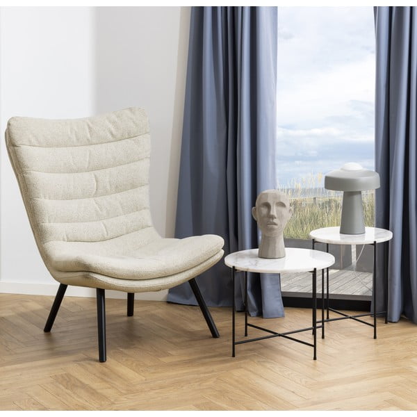 Kulatý odkládací stolek s mramorovou deskou  ø 52 cm Avila – Actona-image-1