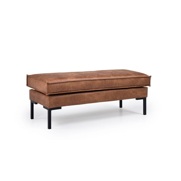 Hnědá podnožka z imitace kůže Rate - Scandic-image-2