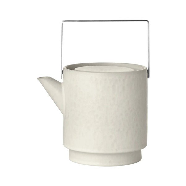 Krémová kameninová konvice na čaj se sítkem 1 l Makoto – Blomus