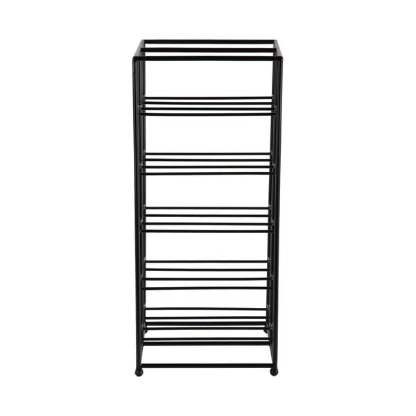 Černý kovový regál na víno počet lahví 10 25x57x22,5 cm Dual Floor – PT LIVING