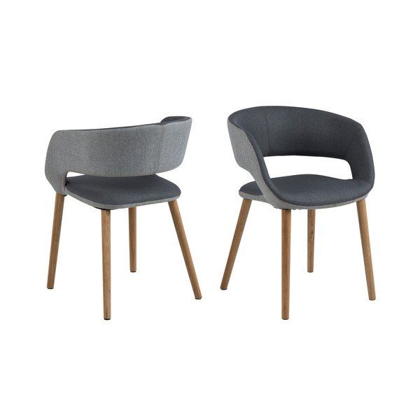 Antracitově šedá jídelní židle Actona Greta-image-3