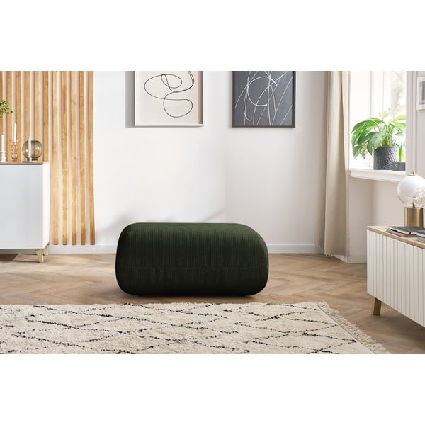 Zelená manšestrová podnožka Lecomte – Bobochic Paris-image-1