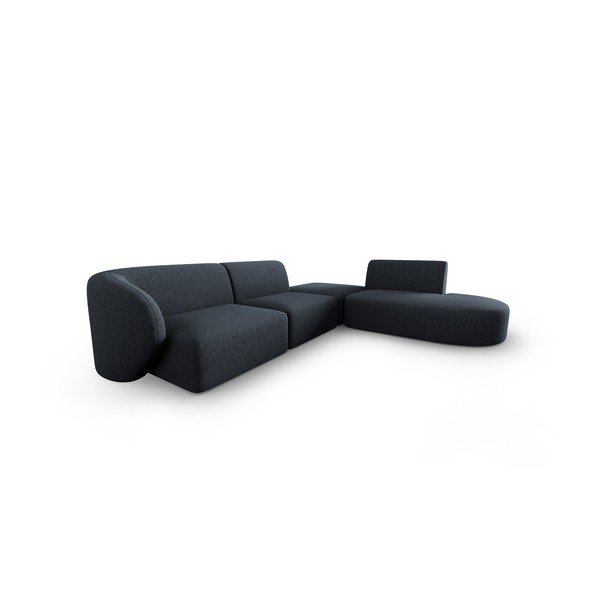 Tmavě modrá rohová pohovka, pravý roh Shane – Micadoni Home-image-1