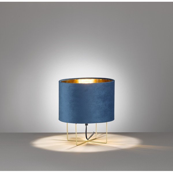 Modrá stolní lampa Fischer & Honsel Aura, výška 32 cm-image-1