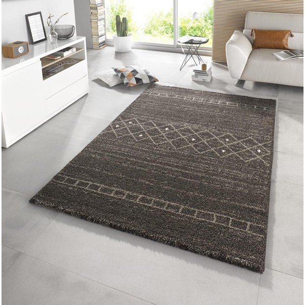 Hnědý koberec Mint Rugs Stripes, 80 x 150 cm-image-1