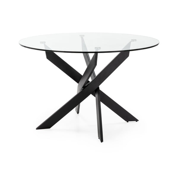 Kulatý jídelní stůl se skleněnou deskou 120x120 cm Ruth – Marckeric-image-2