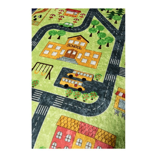 Dětský koberec Green Small Town, 200 x 290 cm-image-3