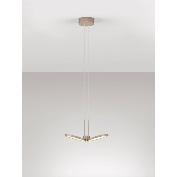 Hliníkové LED stmívatelné závěsné svítidlo v matně zlaté barvě ø 32,5 cm Vea – Nova Luce-image-4
