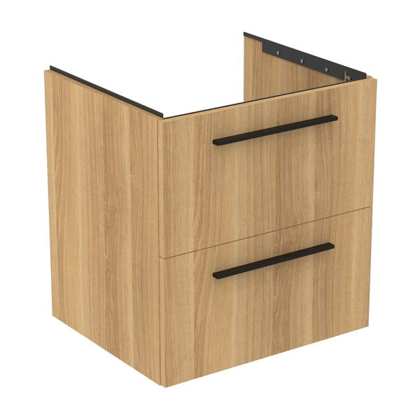 Závěsná skříňka pod umyvadlo v dekoru dubu v přírodní barvě 60x63 cm i.Life B – Ideal Standard-image-4