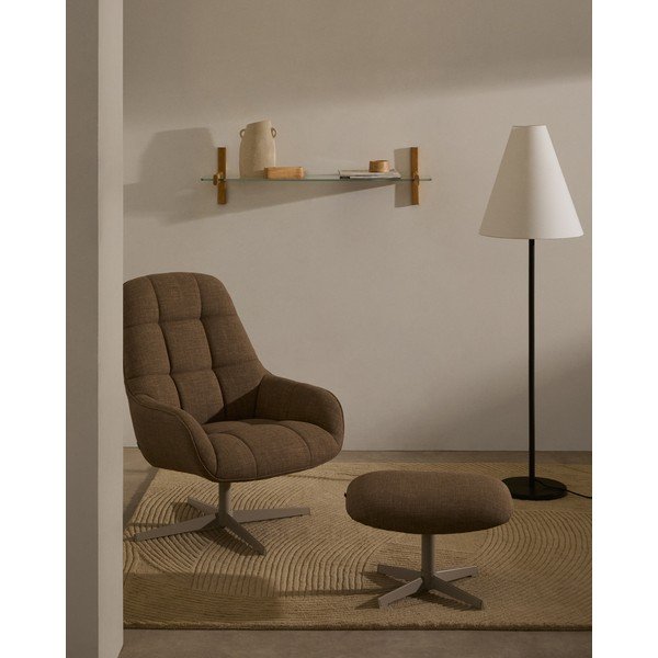 Hnědá podnožka Jaspe – Kave Home-image-1