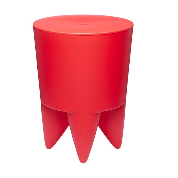 Univerzální stolek/koš/chladič na led Bubu, červený