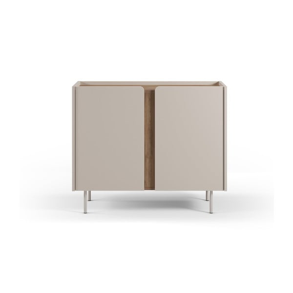 Skříňka v dekoru dubu v krémovo-přírodní barvě 100x82,5x40 cm Lucile – Marckeric