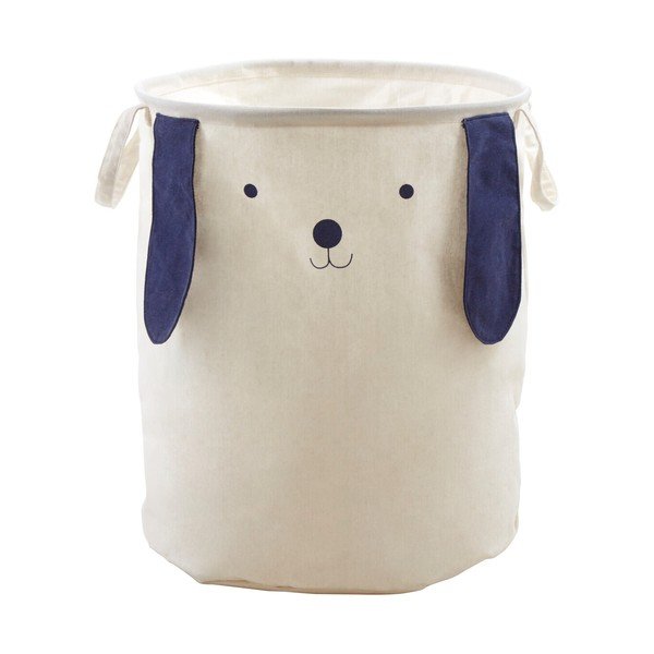 Bílý látkový dětský koš na hračky ø 39x48 cm Mimo Dog Face – Premier Housewares