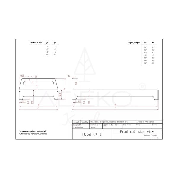 Dětská postel 90x190 cm Kiki 2 - Adeko-image-3