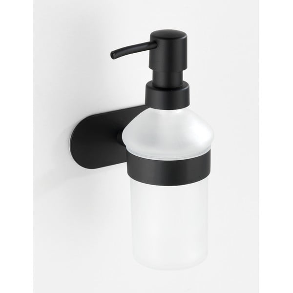 Nástěnný dávkovač na mýdlo s matně černým držákem z nerezové oceli Wenko Orea Turbo-Loc®-image-1