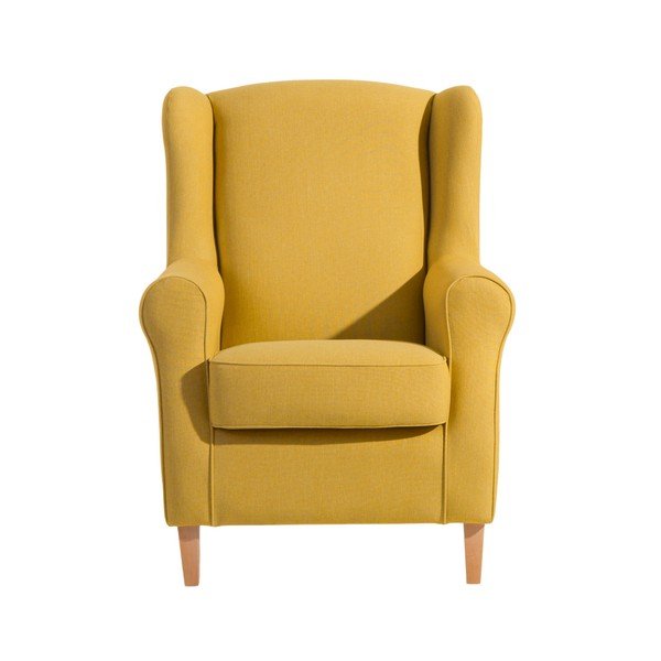Žluté křeslo ušák Max Winzer Lorris Yellow-image-4