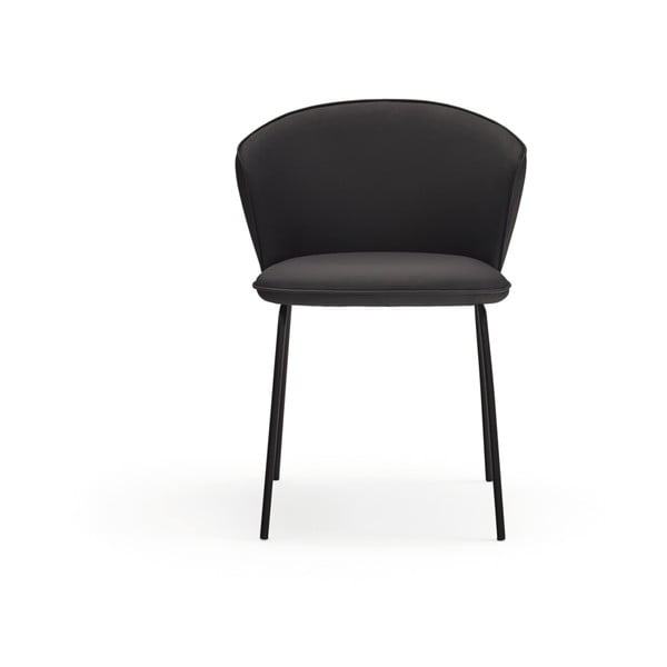 Černá čalouněná jídelní křesla v sadě 2 ks Add – Teulat-image-3