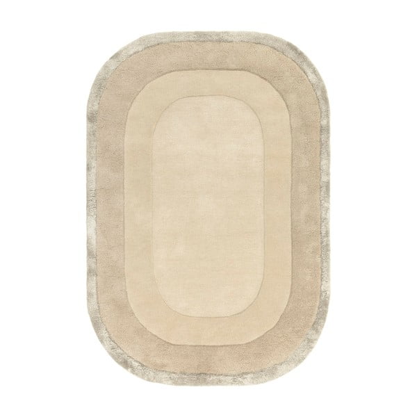 Krémový ručně tkaný koberec s příměsí vlny 160x230 cm Halo – Asiatic Carpets