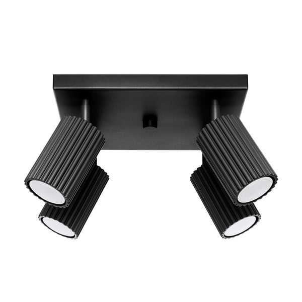 Černé stropní svítidlo 25x25 cm Gleam – Nice Lamps