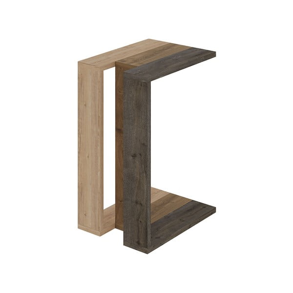 Odkládací stolek v dekoru dubu 40x30 cm Macha – Marckeric-image-3