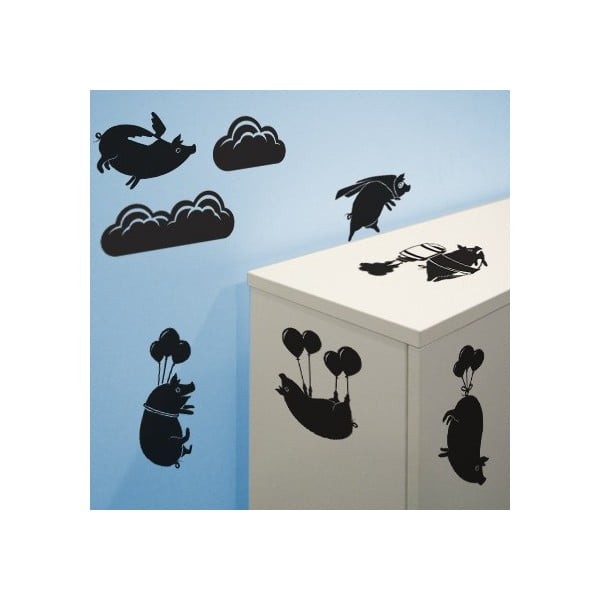 Set samolepek Flying Pig
